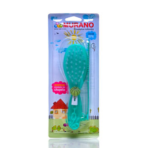 Kit Escova e Pente c/ Prend. de Chupetas (Blister)