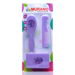 Kit Banho Escova/Pente/Sab. (Blister)