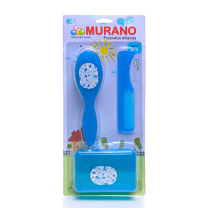 Kit Banho Colors Escova/Pente/Sab. (Blister)